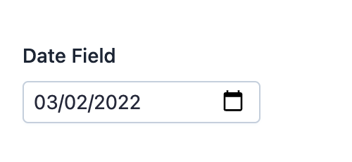 Default style of EasyAdmin date field